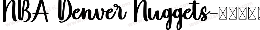 NBA Denver Nuggets字体转换